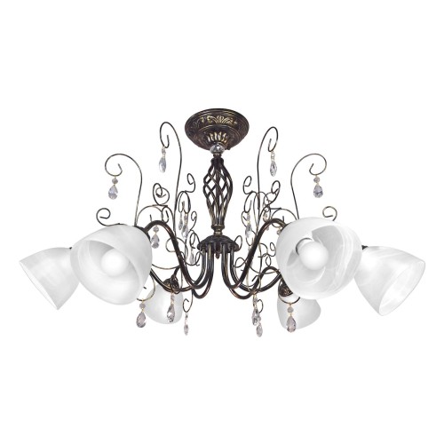 Люстра потолочная большая хрусталь 6 плафонов S2329-6