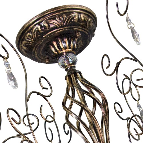 Люстра потолочная большая хрусталь 6 плафонов S2329-6