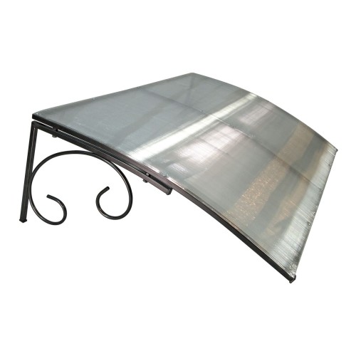 Козырёк над входной дверью металлический S4001 Черный