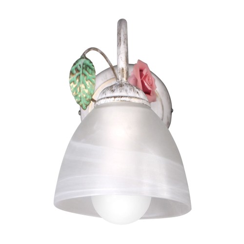 Бра стеклянные плафон стекло Е27 с цветами классика S2235-1