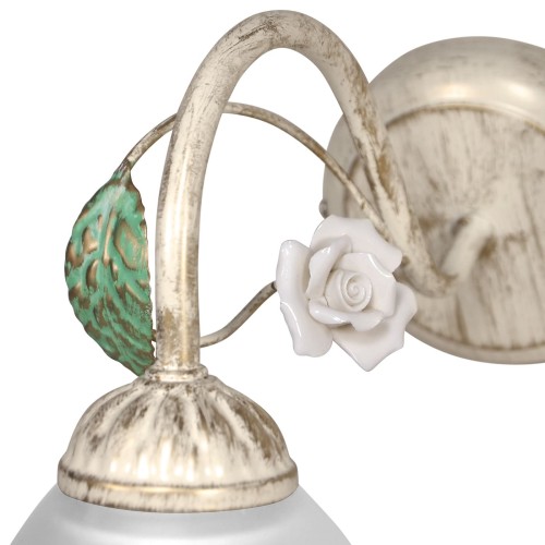 Бра стеклянные плафон стекло Е27 с цветами S2468-1