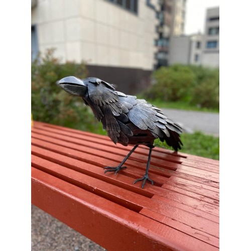 Ворон из металла S4031 дизайнерский