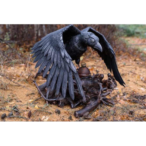 Напольный светильник дизайнерский Ворон S4012