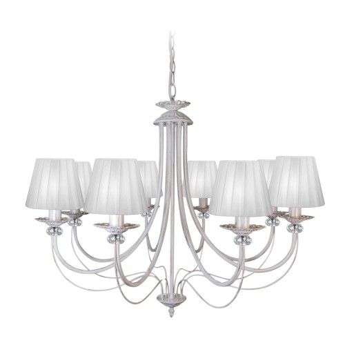 Люстра подвесная 8 ламп с абажурами S1128-8